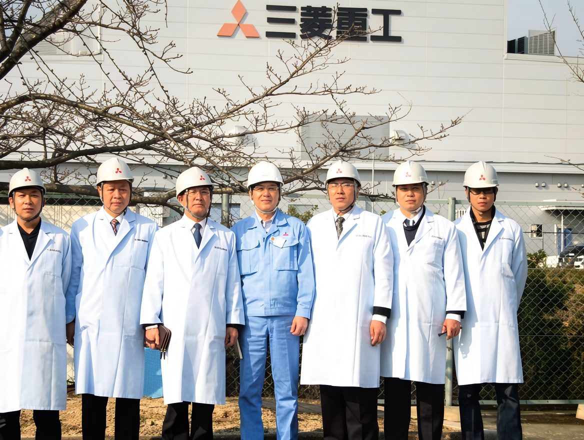 2010 年嘉诚达工程团队赴日本三菱重工工厂考察合影